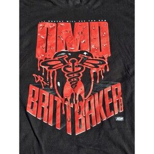 All Elite Crate Dr Britt Baker DMD Lockjaw XXXL T Shirt AEW No Size Tag